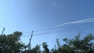Stunts performed by fighter jets of Indian Air Force during air show at Guwahati. Jai Hind