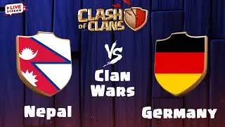 Clash of Clans Clan War LIVE 🔴 | TPJ Boy🇳🇵 vs DieKings🇩🇪 | 10v10 | Giveaway Coming Soon | Chessman🇳🇵