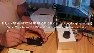 Some QRP telegraphy fun using Small Wonder Labs SW-40+