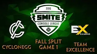 SMITE Console League NA Fall Split Week 7 - CycloneGG vs. Team eXcellence (Game 1)