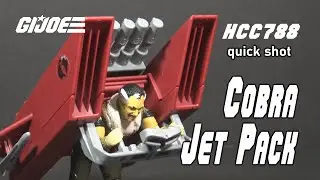 HCC788 - 1987 Cobra Jet Pack! The flying brick! Vintage G.I. joe toy quick shot.