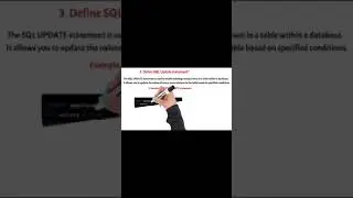 Define SQL UPDATE Statement? #sql #sqlserver #sqlforbeginners #sqltips