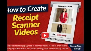 How to Create Receipt Scanner Video 🔥 Canva Tutorial | Viral Promo Video Editing#canva