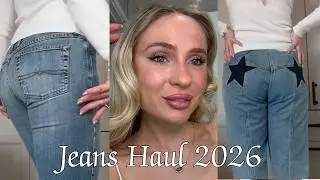 Идеальная примерка джинсов ✨ Джинсовые хиты 2026 года *Edikted, Motel Rocks, Lucky Brand*