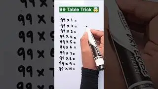 Table of 999 trick #multiply #shortsfeed #maths #viralshort #foryou