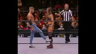 AEW Orange Cassidy multiple superkicks to Britt Baker