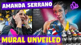 I Surprised Amanda Serrano With a Mural of Herself (Her Reaction)