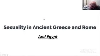 Sexuality in Ancient Rome, Greece and Egypt (ROME 23)
