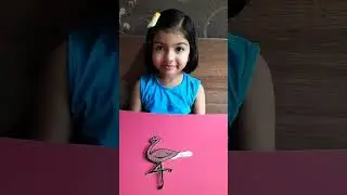 Pink colour object talk by Tanishka | Information about bird Flamingo 🦩| object talk for Sr kg kids