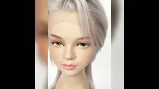 Pastel Grey Blonde Wolf Cut Straight Lace Front Synthetic Men's Wig LF6034