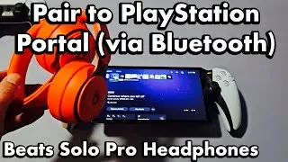 Наушники Beats Solo Pro: подключение и сопряжение с PlayStation Portal (через Bluetooth)