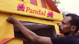How to make pandal with cardboard /pandal decoration ideas /paper Craft