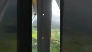 pilotando avi&atilde;o Aero Boero 115