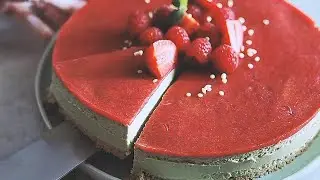 Strawberry matcha mousse recipe