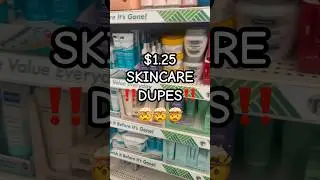 Just some of the #skincaredupes @dollartree 🤯 #dupes #dupealert #dollartreefinds #budgetskincare