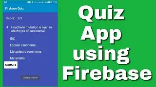 Quiz app using Firebase in Sketchware