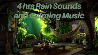 Ghibli Inspired Rainy Tree House ✾ Peaceful Sleep Meditation and Stress Relief