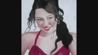 Miley Cyrus drawing/painting