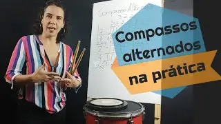 Baquetas na partitura: Compasso Alternado e sua subdivis&atilde;o