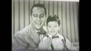 Garry Moore Show. Live TV. 1956, Denis Martin (age 2 1/2) and his mother Denise Lor.