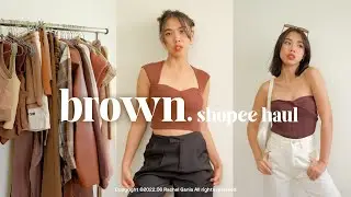 SHOPEE: BROWN & BEIGE CLOTHES (25+items) 🤎 minimalist, high-quality & basic