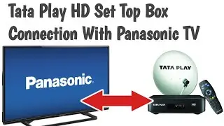 Tata play HD Set Top Box Connection With Panasonic TV // Panasonic TV connection with Tata Play HD