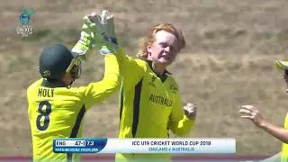 U19CWC Nissan Play of the Day - Pope's googly gets Brook for a golden duck!