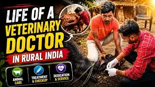 Veterinary Doctor in Rural India | Animal Treatment #veterinary #vlog #Abscess #doctor 