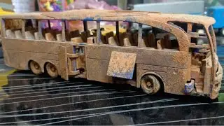Restoration of Super Luxury Double axel Mercedes Benz Bus | Bus Restoration