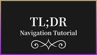 TL;DR: Navigation Tutorial for our Discord