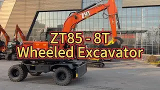 ZT85 - 8-ton multi-functional wheeled excavator #excavator