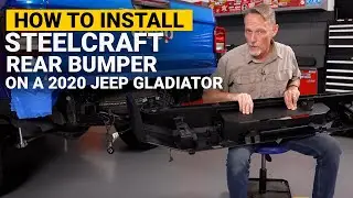 How to Install Steelcraft Full Width Rear Jeep Bumper on a 2020 Jeep Gladiator