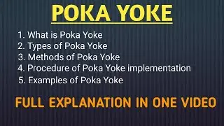 Poka Yoke !  Full Proofing Method #Ranjan Mechanizer