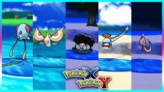 Pokemon X & Y - Tentacool,Masquerain,Clamperl,Huntail & Gorebyss Locations