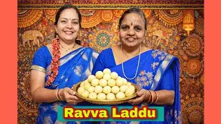 Ravva Laddu | Traditional Sweet Made with Love in Pure Dharmavaram Silk Sarees#RavvaLaddu #ytshort 
