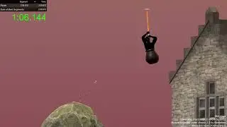 Getting Over It 1:50.853 Hard Map 2 (SUB 2)