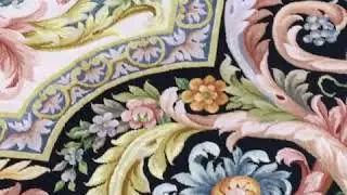 Nice fine Savonnerie carpet in Yilong Carpet warehouse. #persian