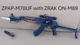 zastava ZPAP m70 underfolder with Zrak ON-M89 scope unboxing review