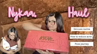 NYKAA Skincare Haul 💗 | Testing Viral Products for Acne & PCOS Skin 💬|Chiranshi Vlogs
