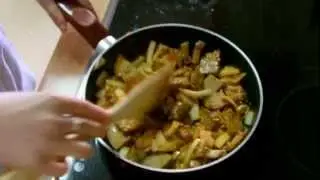 Seitan con patatas al pimentón - Cocinando Vegano
