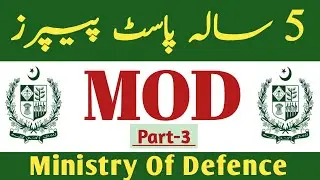 MOD Past Papers | MOD past paper sub inspector | MOD past papers for assistant director #modjobs