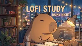 Lofi Music for Studying with Rain | 1 Hour Deep Focus Rainy Lofi