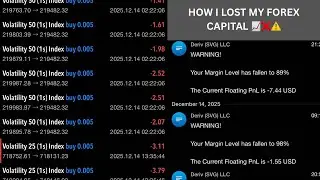 LOSSES TRADING DERIV. HOW I LOST MY CAPITAL TRADING SYNTHETIC INDICES. #forex #losses #trading 