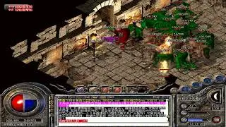 热血传奇：青春70月卡道士妹子召唤神狗闯怀旧经典地图啦