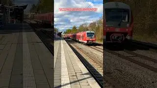 3 Br440 vom Fugger Express und der Mainfrankenbahn fahren in M-Lochhausen mit Vollgas 160 durch