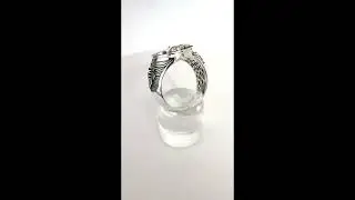 Gorgon Medusa Handmade Silber Biker Ring 0676