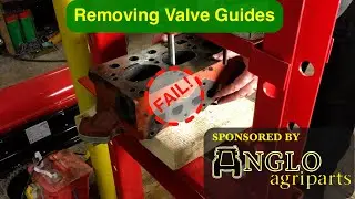 Ferguson TED20 - Removing Valve Stem Guides #1 - with Anglo Agriparts