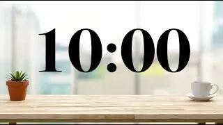 10 Minute Calm Lofi Music Desk Timer | Focus, Study, Classroom, Work, Presentations
