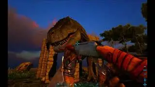 Domando o temido T-rex de nivel 145! Na nossa jornada no ARK.Part7