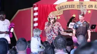 Freestyle Funk Forum: Soweto Kinch & Marv Radio What's In Your Pocket? rap battle at Camp Bestival